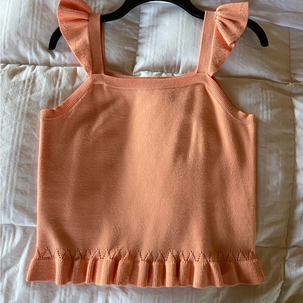 LOFT Coral Knit Top
